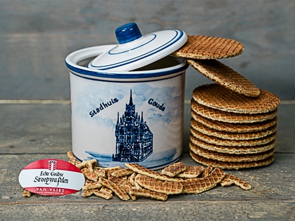 Siroopwafels 10 st. pot met dop Gouda