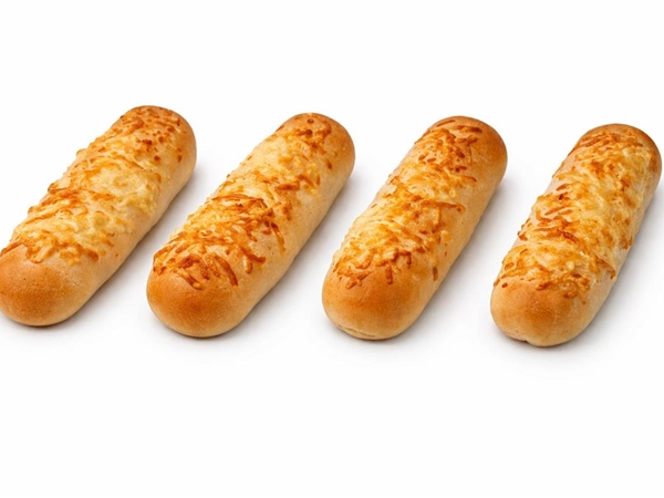 Worstenbroodje met kaas&nbsp;per 4